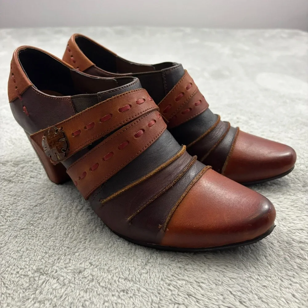 Spring Step L'Artiste Wondrous Ankle Bootie Womens 39 Multicolor Leather Witchy - Picture 1 of 10